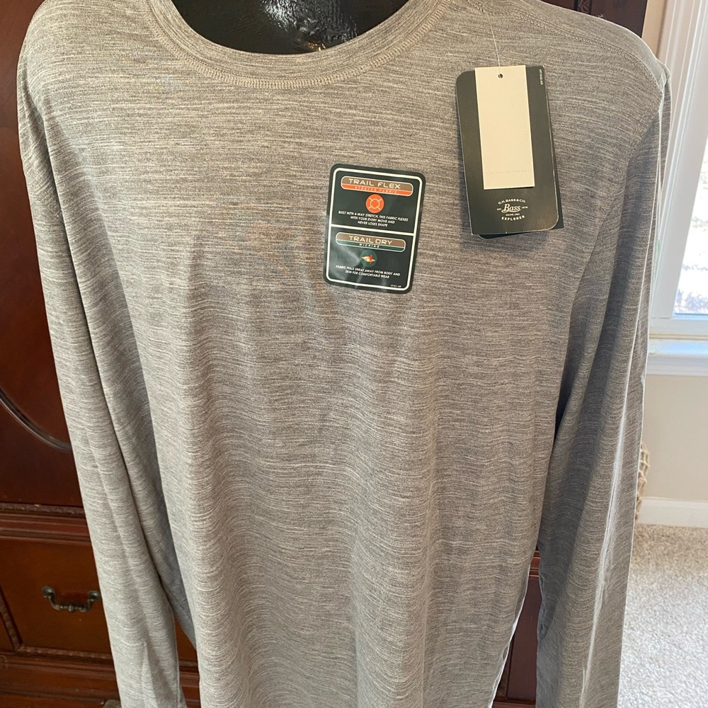 Grey Men’s long sleeve shirt XL NWT